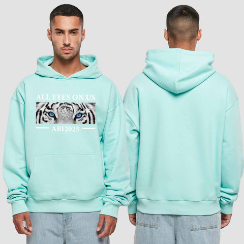 1021 "all Eyes Tiger" Abi Premium Oversize Hoodie einseitig bedruckt