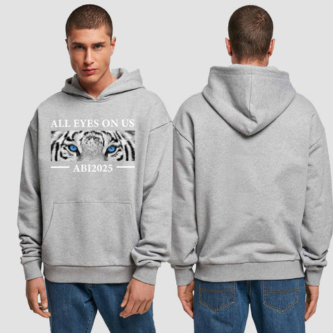 1021 "all Eyes Tiger" Abi Premium Oversize Hoodie einseitig bedruckt