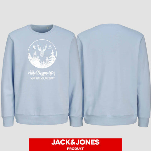 1018 "wenn nicht wir" Abschluss Sweatshirt by Jack&Jones einseitig bedruckt