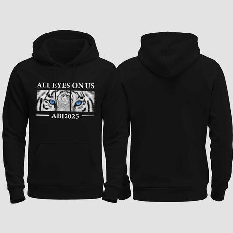 1021 "All Eyes Tiger" Abi regular College Hoodie einseitig bedruckt