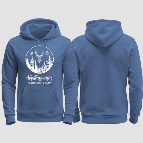 1018 "Abschlussmeister 2" Abschluss regular College Hoodie einseitig bedruckt