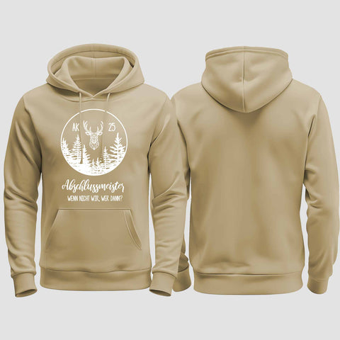 1018 "Abschlussmeister 2" Abschluss regular College Hoodie einseitig bedruckt