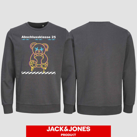 1014 "Teddy X" Abschluss Sweatshirt by Jack&Jones einseitig bedruckt