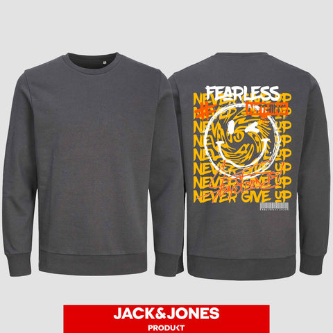 1020 "Fearless" Abschluss Sweatshirt by Jack&Jones einseitig bedruckt