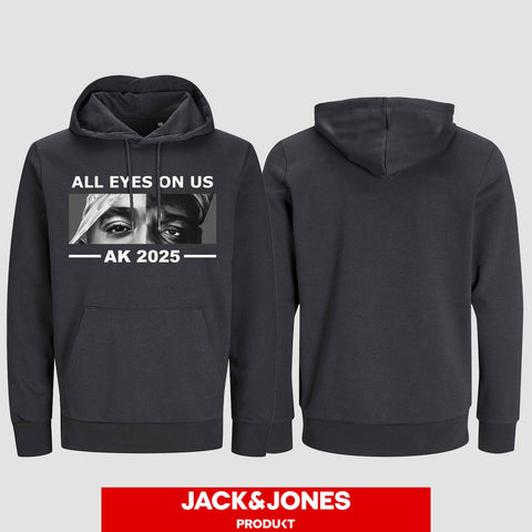 1022 "ALL EYES ON US" Abschluss Hoodie by Jack&Jones einseitig bedruckt