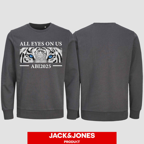 1021 "All Eyes Tiger" Abi Sweatshirt by Jack&Jones einseitig bedruckt