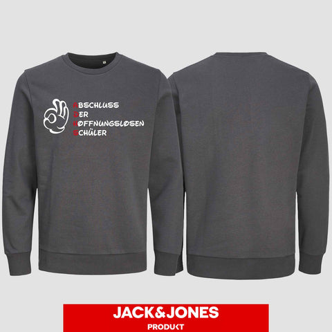 1011 "A.D.H.S" Abschluss Sweatshirt by Jack&Jones einseitig bedruckt