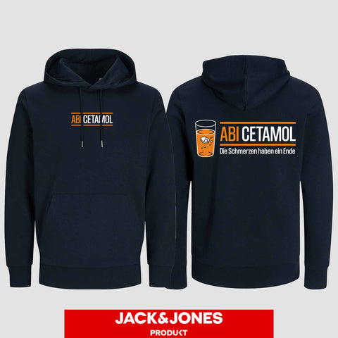 1002 "Abicetamol" Abi Hoodie by Jack&Jones beidseitig bedruckt