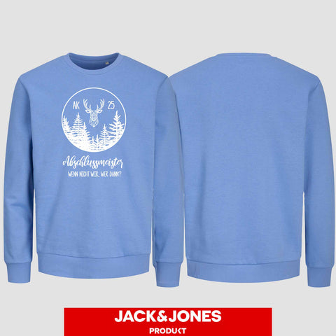 1018 "wenn nicht wir" Abschluss Sweatshirt by Jack&Jones einseitig bedruckt