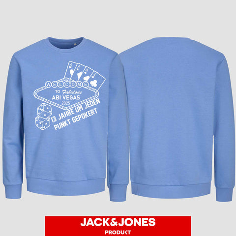 1012 "Abi Vegas" Abi Sweatshirt by Jack&Jones einseitig bedruckt