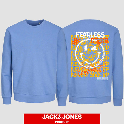 1020 "Fearless" Abschluss Sweatshirt by Jack&Jones einseitig bedruckt