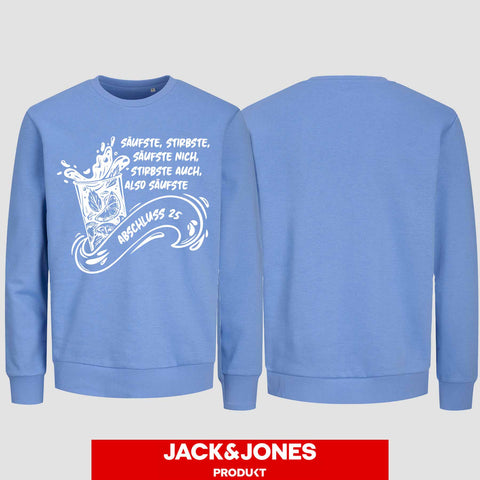 1048 "Säufste" Abschluss Sweatshirt by Jack&Jones einseitig bedruckt