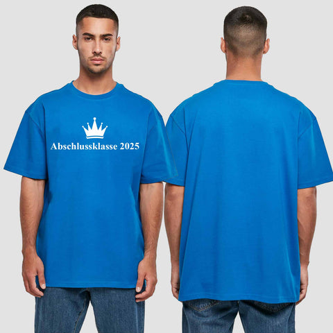 1047 "Abschluss Krone" Abschluss Oversize T-Shirt einseitig bedruckt