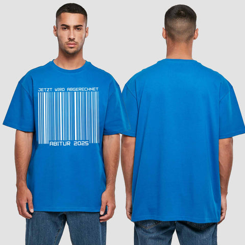 1025 "Barcode" Abi Oversize T-Shirt einseitig bedruckt