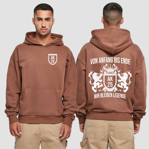 1023 "Legende" Abschluss Premium Oversize Hoodie einseitig bedruckt