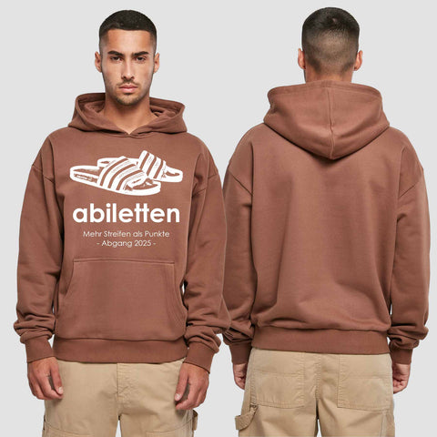 1003 "Abiletten" Abi Premium Oversize Hoodie einseitig bedruckt