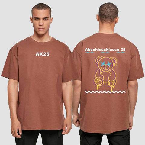 1016 "Teddy X" Abschluss Oversize T-Shirt beidseitig bedruckt