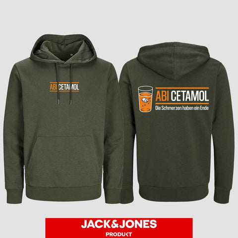 1002 "Abicetamol" Abi Hoodie by Jack&Jones beidseitig bedruckt