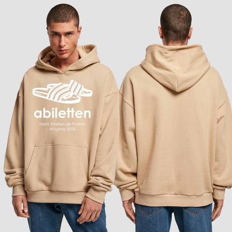 1003 "Abiletten" Abi Premium Oversize Hoodie einseitig bedruckt