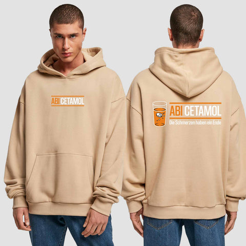 1002 "Abicetamol" Abi Premium Oversize Hoodie beidseitig bedruckt