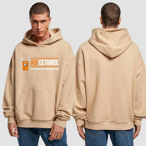 1001 "Abicetamol" Abi Premium Oversize Hoodie einseitig bedruckt