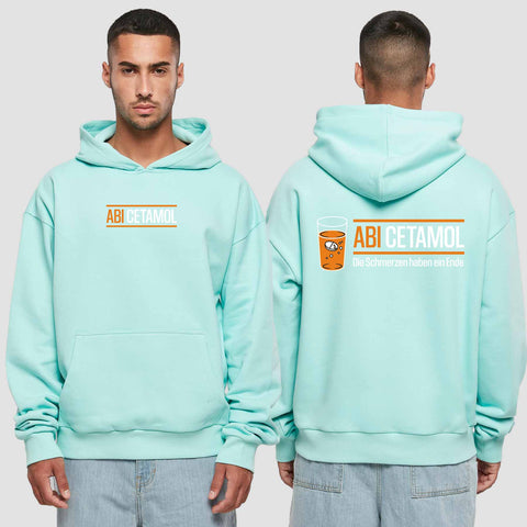 1002 "Abicetamol" Abi Premium Oversize Hoodie beidseitig bedruckt