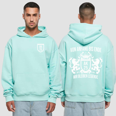 1023 "Legende" Abschluss Premium Oversize Hoodie einseitig bedruckt