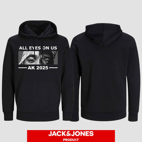 1022 "ALL EYES ON US" Abschluss Hoodie by Jack&Jones einseitig bedruckt