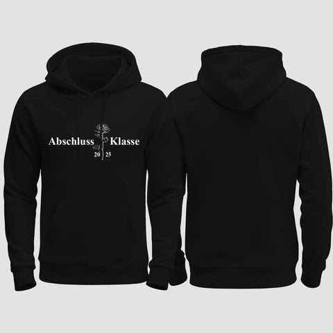 1019 "Abschluss rose" Abschluss regular College Hoodie einseitig bedruckt