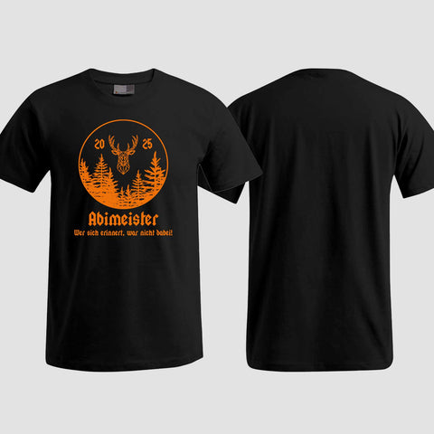 1004 "Abimeister" Abi T-Shirt einseitig bedruckt