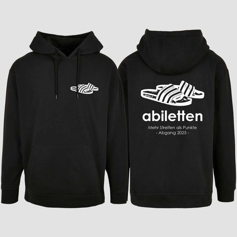 1006 "Abiletten" Abi Oversize Hoodie beidseitig bedruckt