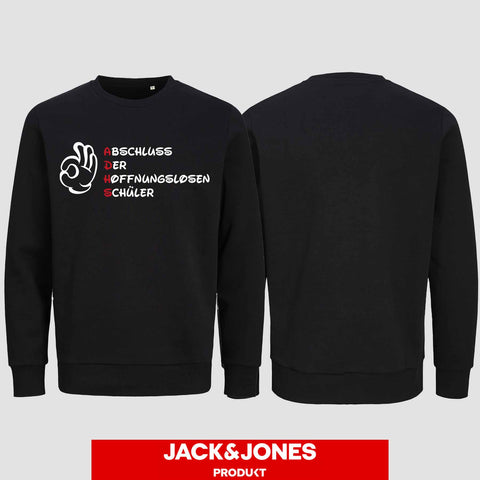 1011 "A.D.H.S" Abschluss Sweatshirt by Jack&Jones einseitig bedruckt