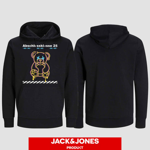 1014 "Teddy X" Abschluss Hoodie by Jack&Jones einseitig bedruckt