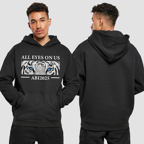 1021 "all Eyes Tiger" Abi Premium Oversize Hoodie einseitig bedruckt