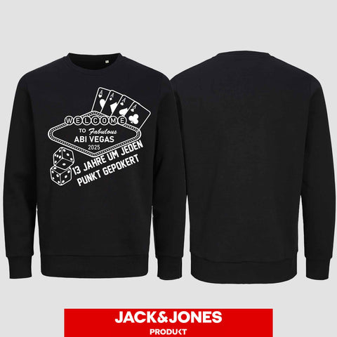 1012 "Abi Vegas" Abi Sweatshirt by Jack&Jones einseitig bedruckt