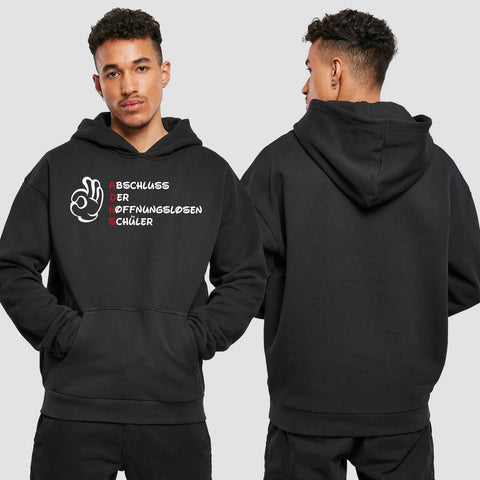 1011 "ADHS" Abschluss Premium Oversize Hoodie einseitig bedruckt