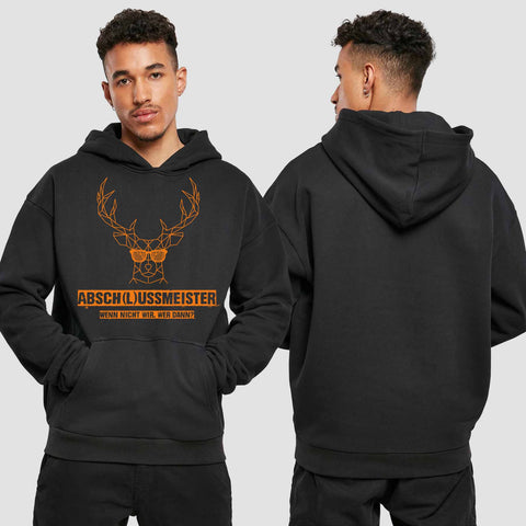 1013 "wenn nicht wir..." Abschluss Premium Oversize Hoodie einseitig bedruckt