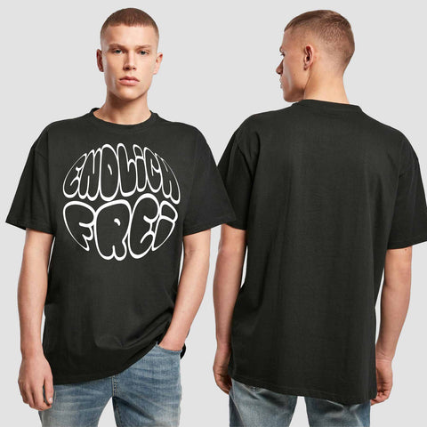 1034 "Endlich frei" Abschluss ABI Oversize T-Shirt einseitig bedruckt