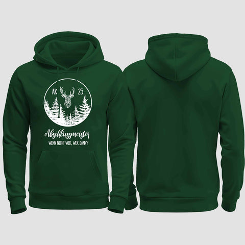 1018 "Abschlussmeister 2" Abschluss regular College Hoodie einseitig bedruckt