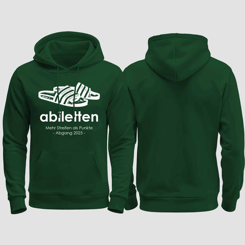 1003 "Abiletten" Abi regular College Hoodie einseitig bedruckt