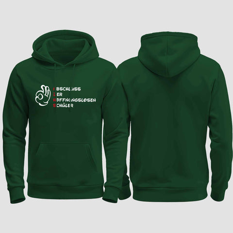 1011 "A.D.H.S." Abschluss regular College Hoodie einseitig bedruckt