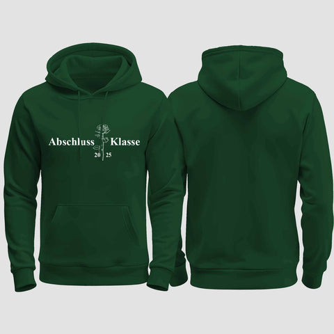 1019 "Abschluss rose" Abschluss regular College Hoodie einseitig bedruckt