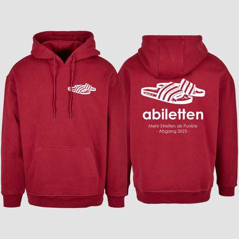 1006 "Abiletten" Abi Oversize Hoodie beidseitig bedruckt