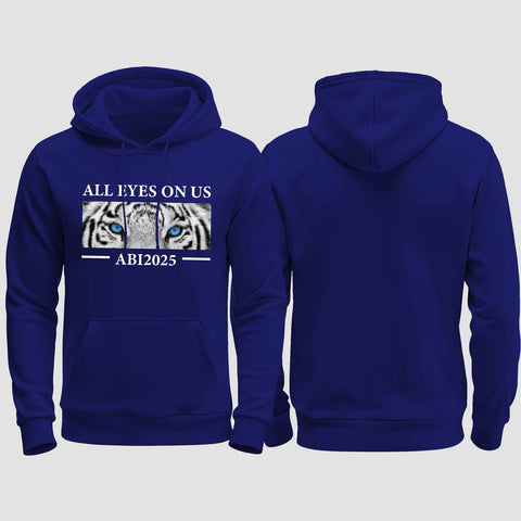 1021 "All Eyes Tiger" Abi regular College Hoodie einseitig bedruckt