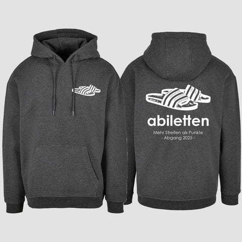 1006 "Abiletten" Abi Oversize Hoodie beidseitig bedruckt