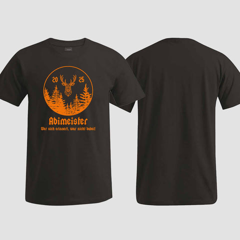 1004 "Abimeister" Abi T-Shirt einseitig bedruckt