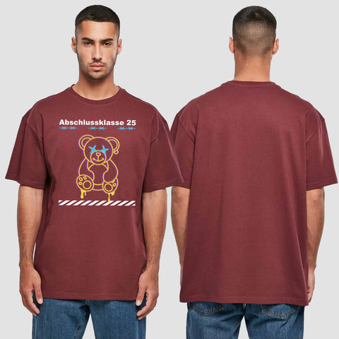 1014 "Teddy X" Abschluss Oversize T-Shirt einseitig bedruckt