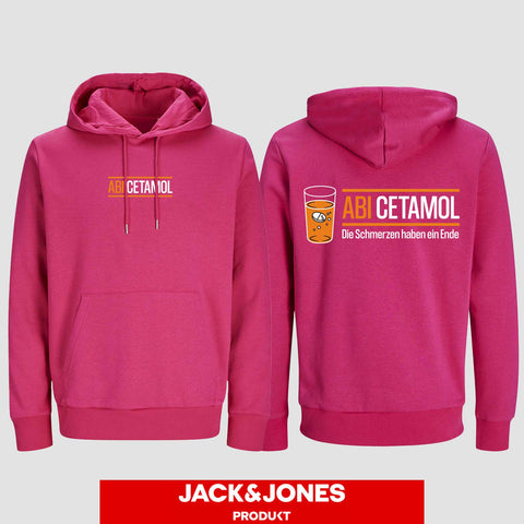 1002 "Abicetamol" Abi Hoodie by Jack&Jones beidseitig bedruckt