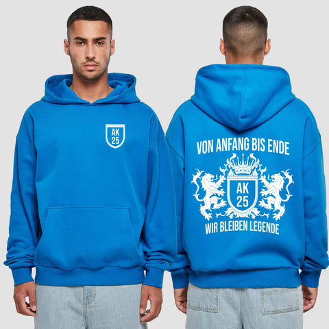 1023 "Legende" Abschluss Premium Oversize Hoodie einseitig bedruckt