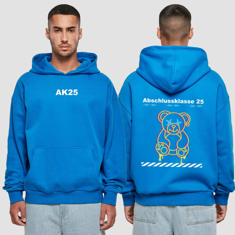 1016 "Teddy" Abschluss Premium Oversize Hoodie beidseitig bedruckt